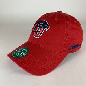 Liberty Flames NCAA Red Legacy Relaxed Fit Strapback Adjustable Hat New